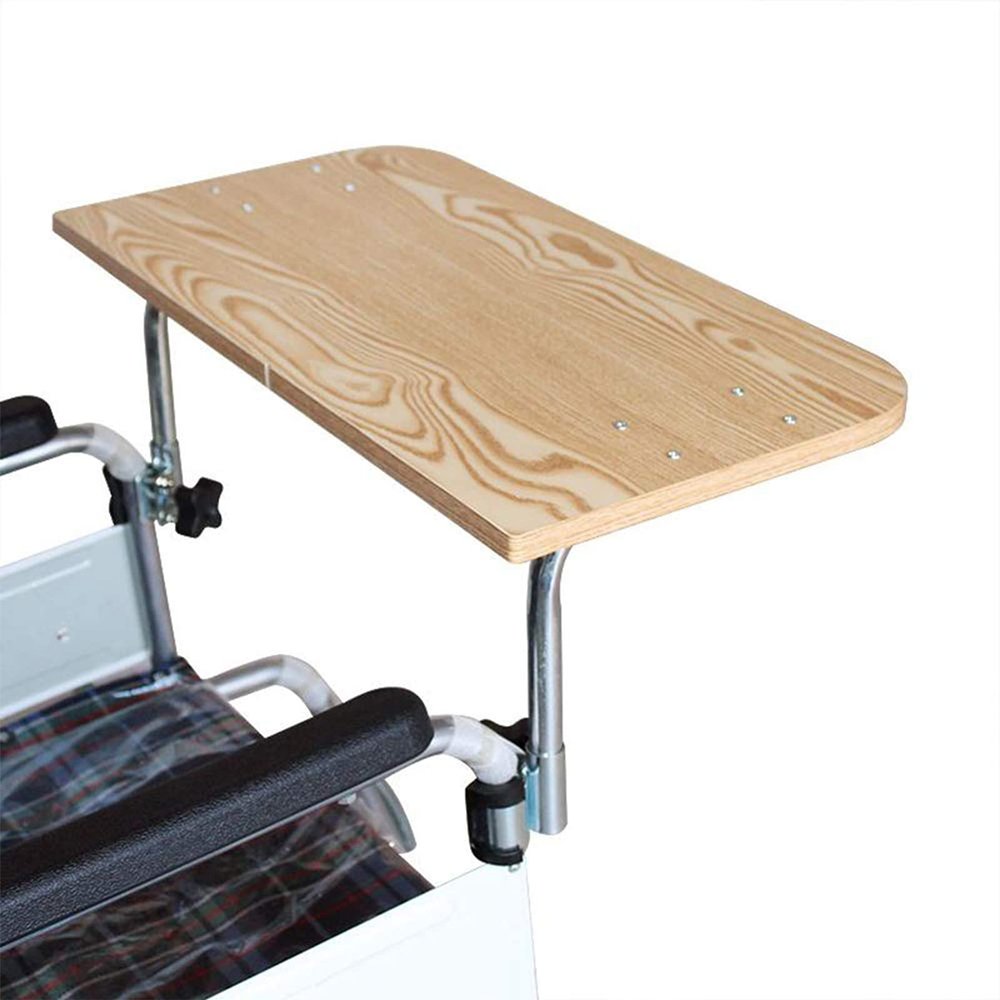 Wheelchair Tray, Wood Wheelchair Lap Tray, Wheelchair Trays Table for Patients and Elderly Writing, Reading, and Eating or Rest, Fit for Seat Widths 40-50cm