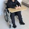 Wheelchair Tray, Wood Wheelchair Lap Tray, Wheelchair Trays Table for Patients and Elderly Writing, Reading, and Eating or Rest, Fit for Seat Widths 40-50cm view 3