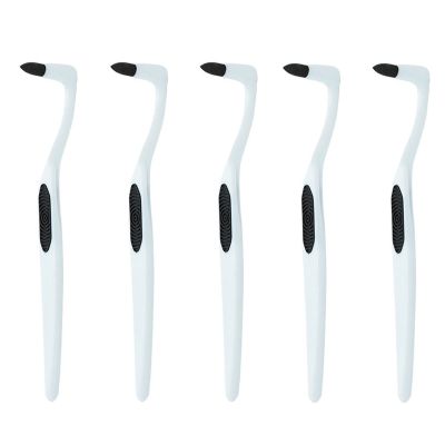 Pack of 5 Gum Remover Brush Gum Plaque Remover Teeth Whitening Polishing Cleaning Brush Set, White