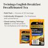 Twinings English Breakfast Decaffeinated Tea Bags, 4 Boxes of 20 Individually Wrapped Enveloped Tea Bags, Black, 80 count view 3