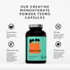 Godo Creatine Capsules for Women - Pure Creatine Monohydrate 3000mg Per Serving - Convenient Pills for Lean Muscle, Toning & Strength - 140 Vegan Capsules - 35 Day Supply - No Powder view 4