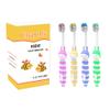 Clypolly Kids Bee Toothbrush, Soft Bristle Individually Wrapped Toothbrushes, Child Sized Brush Head, for Toddlers Girls and Boys 3-12 Years Pack of 12 view 2