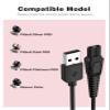 Charger for Skull Pitbull, Mellbree Charger Cable Replacement Compatible with Skull Pitbull Electric Head and Face Shaver view 3