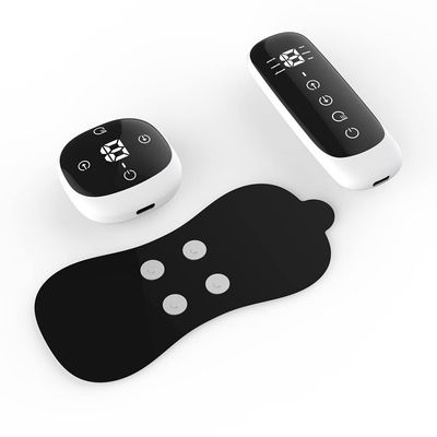 6Modes 19Level Ems Cervical Spine Mini Massager Physiotherapy Device Pulse Heating Shoulder And Neck Massager Warm Palace Heat Massage Stick,White,Remote Control