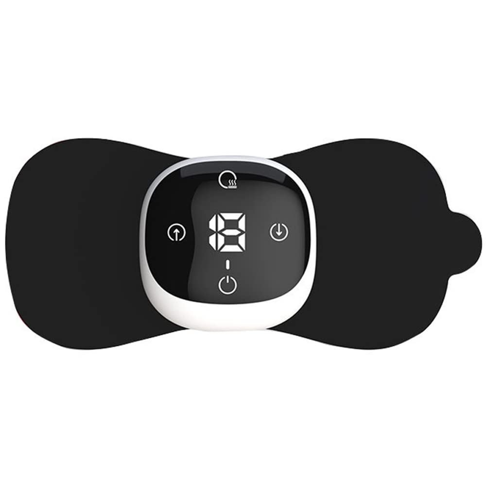 6Modes 19Level Ems Cervical Spine Mini Massager Physiotherapy Device Pulse Heating Shoulder And Neck Massager Warm Palace Heat Massage Stick,White,Massager