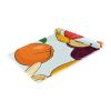 2 Packs Microfiber Gym Towels Sports Super Absorbent Ultra Soft Tropical Fruits Orange Banana Lemon Strawberry view 2