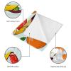 2 Packs Microfiber Gym Towels Sports Super Absorbent Ultra Soft Tropical Fruits Orange Banana Lemon Strawberry view 3