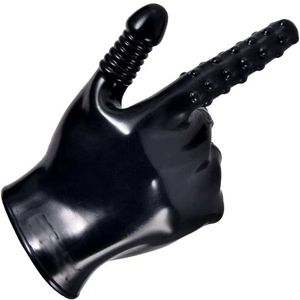 SYMFY Black Latex Massage Gloves