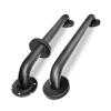 18 Inch Handicap Grab Bars, 2 Pack Stainless Steel Grab Bar for Bathtubs and Showers, Wall Mount Safety Shower Grab Bars for Seniors Injury Elderly, Matte Black view 1