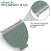 3 Pack Replacement Blades Compatible with Meridian Trimmer, Hygienic Ceramic Replacement Blades Compatible with Meridian Body Trimmer (Onyx & Sage), Green view 3