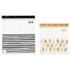 Ikea ISTAD Medium Reusable Food Bags with Double Seal, 1.2 & 2.5 Litres, Black Striped/Yellow Leaf - Set of 100 Bags view 2