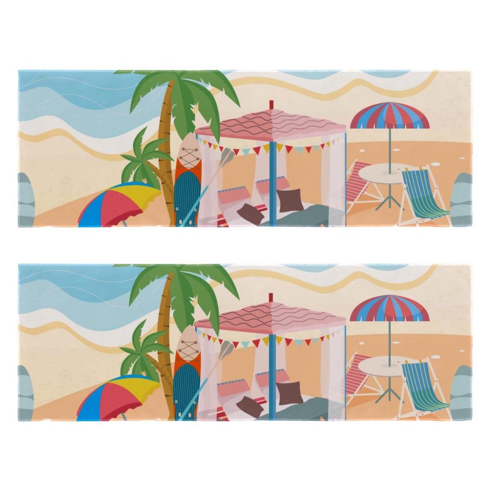2 PCS Microfiber Towels Cabana Private Sports Workout Towels