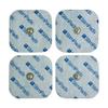 StimPads TENS Electrode Pads - Compatible with Compex Devices -4 Electrode Replacement Pads 50X50mm with 3.75mm Easy Snap - Adhesive Electrodes for TENS Devices - Certified Medical Device by Motron NV view 1