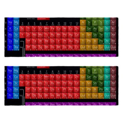 2 PCS Microfiber Towels Periodic Table of Elements Sports Workout Towels