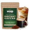 Word Arabica Instant Coffee Medium Roast Hot or Iced Coffee Responsibly Sourced Compostable Packaging 100 Servings (300g) view 1