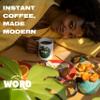Word Arabica Instant Coffee Medium Roast Hot or Iced Coffee Responsibly Sourced Compostable Packaging 100 Servings (300g) view 2