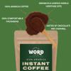 Word Arabica Instant Coffee Medium Roast Hot or Iced Coffee Responsibly Sourced Compostable Packaging 100 Servings (300g) view 3