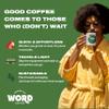 Word Arabica Instant Coffee Medium Roast Hot or Iced Coffee Responsibly Sourced Compostable Packaging 100 Servings (300g) view 4