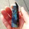 JUIYU Crystal Stone 2pcs 8-10cm Natural Labradorite Crystal Tower Point Quartz Gemstone Presents (Size :) view 2