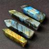 JUIYU Crystal Stone 2pcs 8-10cm Natural Labradorite Crystal Tower Point Quartz Gemstone Presents (Size :) view 3