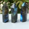 JUIYU Crystal Stone 2pcs 8-10cm Natural Labradorite Crystal Tower Point Quartz Gemstone Presents (Size :) view 4