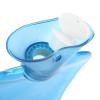 2000 ml Transparent Rubber Hot Water Bottle Portable Reusable Heat Cold Therapy Water Bag in Oversize Blue view 2