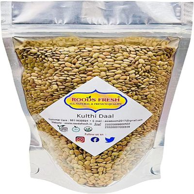 CROW Organic Kulthi Dal/Horse Gram/Gahat/Macrotyloma Uniflorum (400 Gram)
