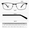 RICCIE Men's outdoor photochromic sunglasses, classic metal rectangular frame HD aspheric resin lenses reading glasses diopter +0.25 to +3.0,02,+0.25 view 4