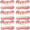 Fake Teeth Temporary Comfortable Nature Denture Teeth Confidence Smile Dentures Immediate Veneers Silica Gel Fake Teeth for Men and Women Bad Teeth Whitening Alternative,6pc view 1