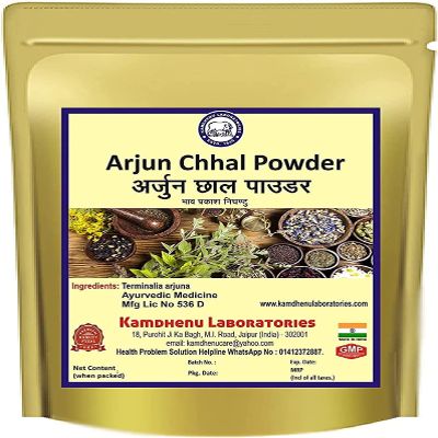 CROW Kamdhenu Laboratories Arjun Chhal (Terminalia arjuna bark) Powder 250 Gram