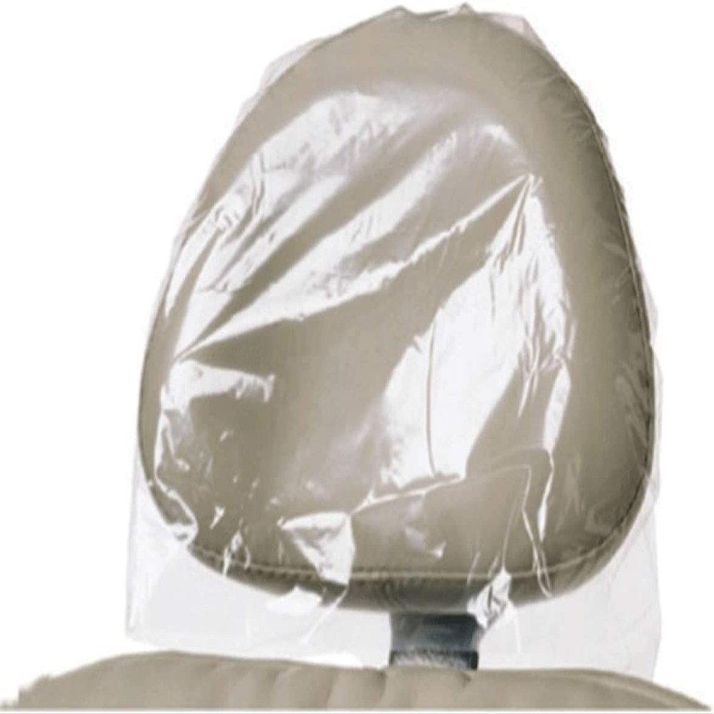 Impressive Smile Dental Disposable Headrest Cover Plastic 11" X 10" 250/box Clear