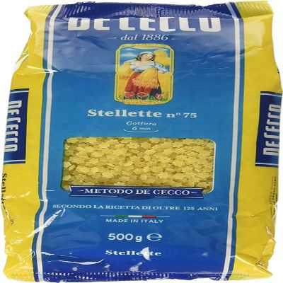 10 x De Cecco Pasta 100% Italian Stellette n 75 Short Pasta 500 g