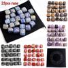 Natural crystal rough Beautiful 25 Pieces of Natural Lapis Lazuli Square Crystal Rune Stone Square White Rune Divination Healing Birthday Gift Collection ( Color : Cube Mountain Jade , Size : 25pcs si view 2