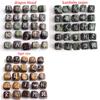 Natural crystal rough Beautiful 25 Pieces of Natural Lapis Lazuli Square Crystal Rune Stone Square White Rune Divination Healing Birthday Gift Collection ( Color : Cube Mountain Jade , Size : 25pcs si view 3