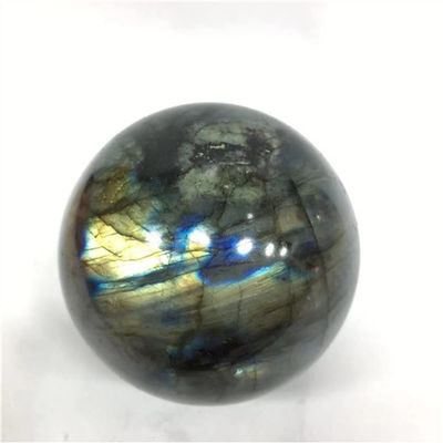 Sudemota Natural crystal rough Beautiful Natural Labradorite Quartz Moonlight Crystal Ball Stone Healing (Color : 1pc, Size : 50-60mm)
