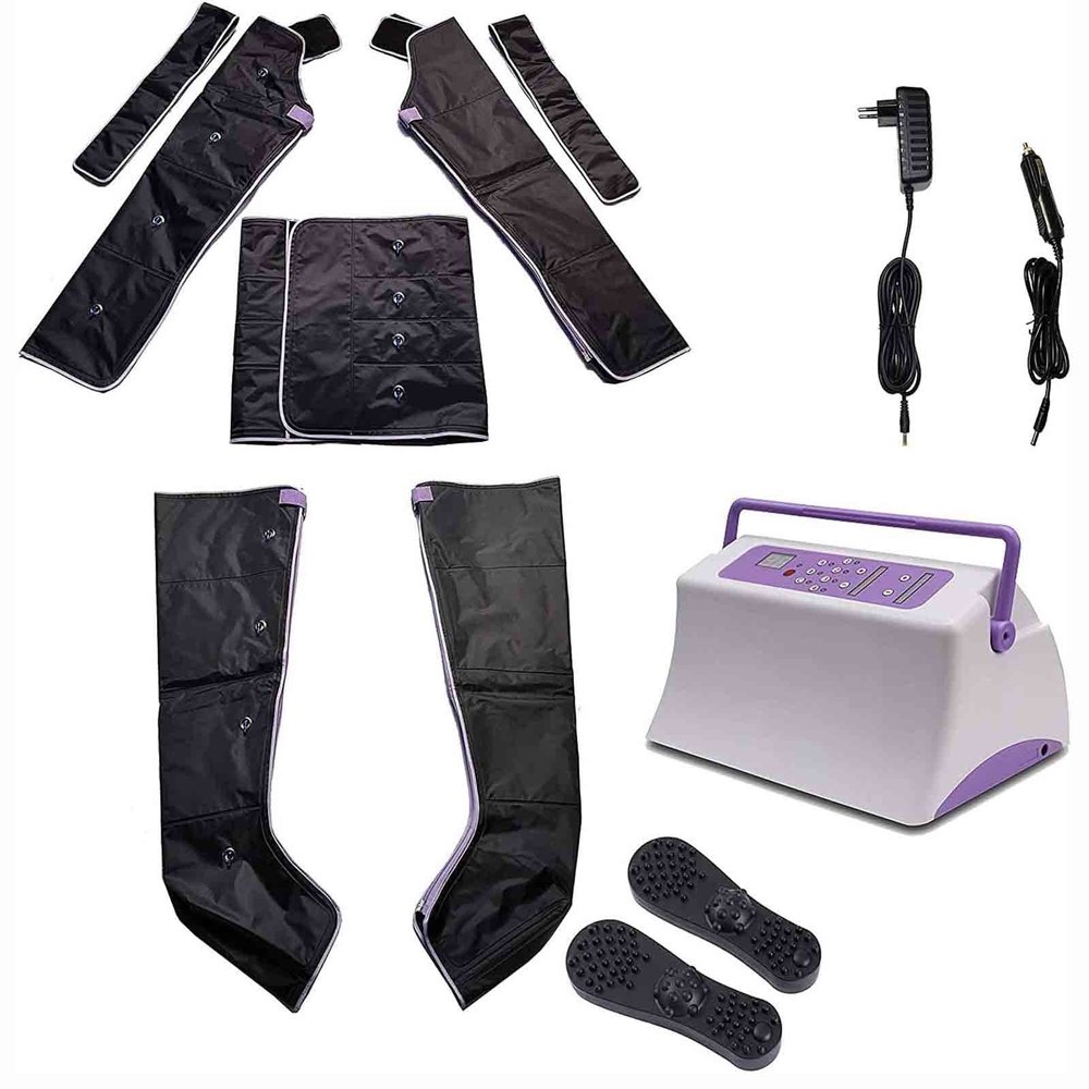 BLOHDI Complete AirPress Pressure Therapy Equipment, for the Arm, Abdomen, Calves and Feet Massage with 6 Modes and 9 Intensities of Useful Air Compression, for Body Circulation. (Size : 1)