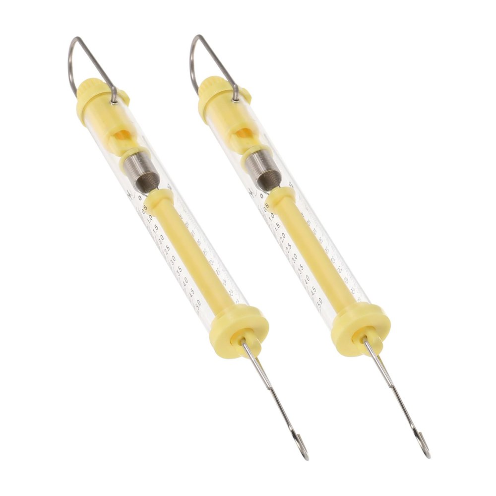 iplusmile 2pcs Science Spring Scale Tension Spring Meter Newton Force Gauge Physics Experiment Tool Random Color