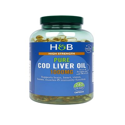 Bestori Holland & Barrett Pure Cod Liver Oil 1000mg 240 Capsules