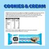 Yubi Cookies & Cream - 12 Pack - Protein Bars - 99 Calories, High Protein, High Fibre, Low Sugar, Gluten Free and Dairy Free - Healthy Snacks/Nutrition Bar - Chocolate Bars - 420g view 3
