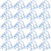 60 Pack Dental Cheek Retractor Mouth Opener Cheek and Lip Retractor with 3 Pack Teeth Shade Guide for Speak Out Game Teeth Whitening Clear Blue C Shape (Size S, M, L) view 1