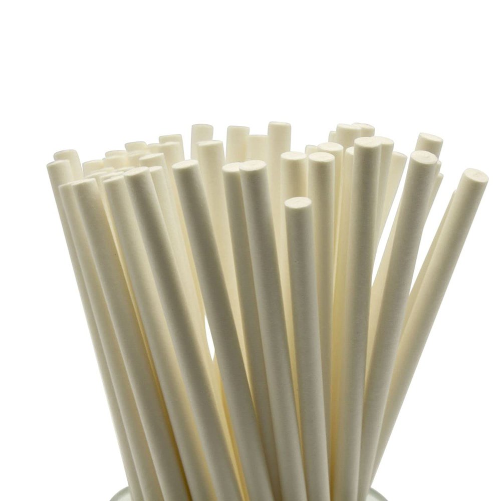Paper Lollipop Sticks - 152mm x 4.5mm - Pack of 500 - Cake Pop Sticks