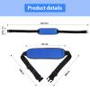 LOSCHEN Non-Slip Seat Belt, Thick Chair, Abdominal Area, Adjustable, Anti-Fall Slip with Buckle, for Elderly, Seniors (Blue) view 2