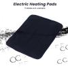 USB Rechargeable Heating Pad, Keep Warm Shoulder Neck Leg Waist Heated Mat with Timing 3 Temperature Optional (Navy Blue) view 2