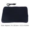 USB Rechargeable Heating Pad, Keep Warm Shoulder Neck Leg Waist Heated Mat with Timing 3 Temperature Optional (Navy Blue) view 3