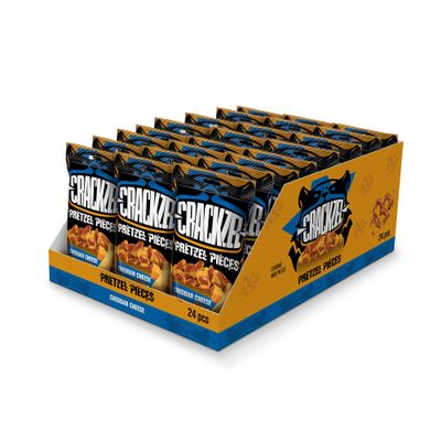 Crackzel Cheddar Cheese Pretzel Pieces 24 x 85 gr