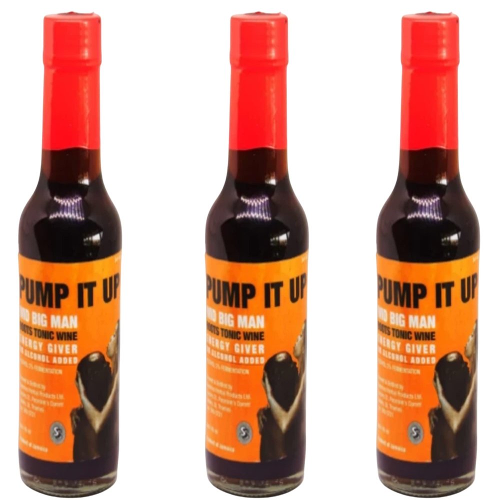 Pump It Up Tonic Wine (Jamaica) 148ml (Bundle of 3)