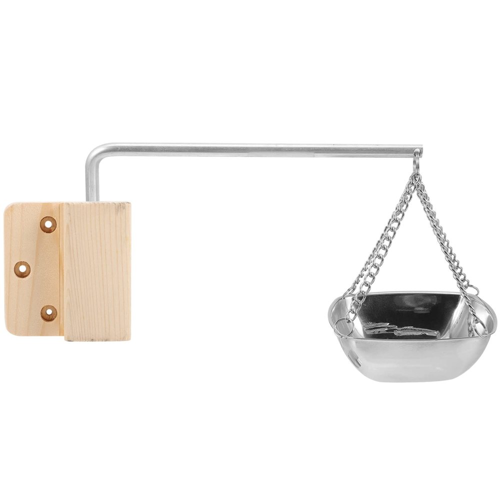 Happyyami 1set Aromatherapy Dish for Sauna Stainless Steel Holder Essential Oil Bowl for Relaxation and Practical Cup for Use Easy Installation and