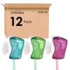 Linkidea Travel Toothbrush Head Covers with Suction Cup, Portable Wall Mount Toothbrush Cap Holder for Outdoor (12 Pcs) view 1