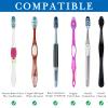 Linkidea Travel Toothbrush Head Covers with Suction Cup, Portable Wall Mount Toothbrush Cap Holder for Outdoor (12 Pcs) view 4