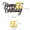 happy 55th birthday cake topper view 2